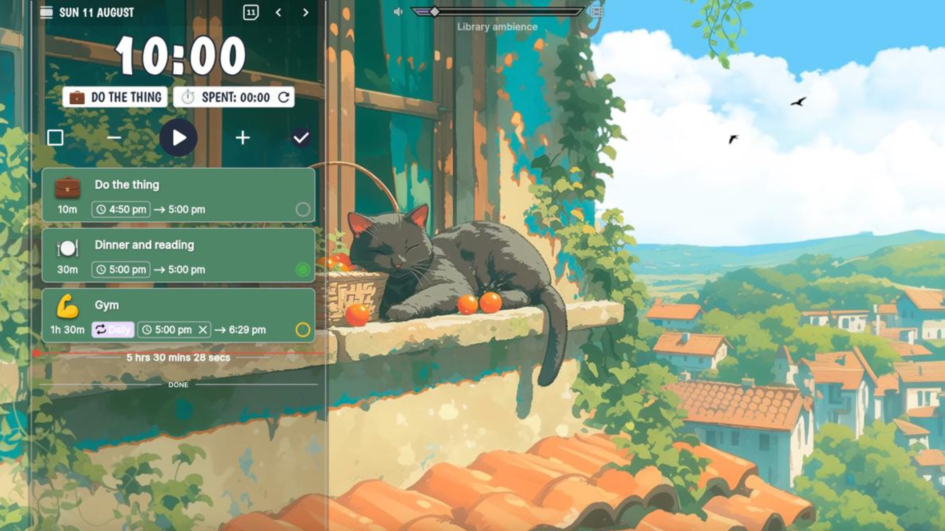 Chronocat app in action